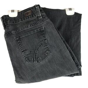 Riders By Lee Boot Cut Women's Black Stretch Denim Jeans Tag 16P, Measures 36x28